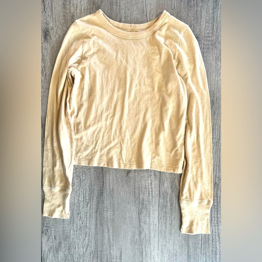 Aerie Yellow Long Sleeve Size Medium